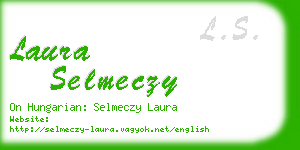 laura selmeczy business card